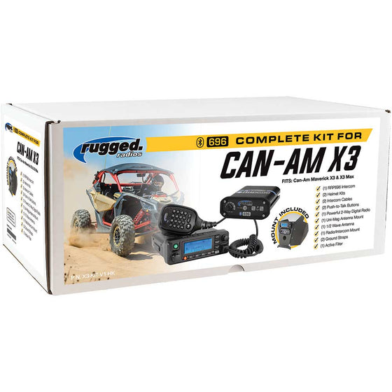Can-Am X3 Complete UTV Communication System with Dash Mount